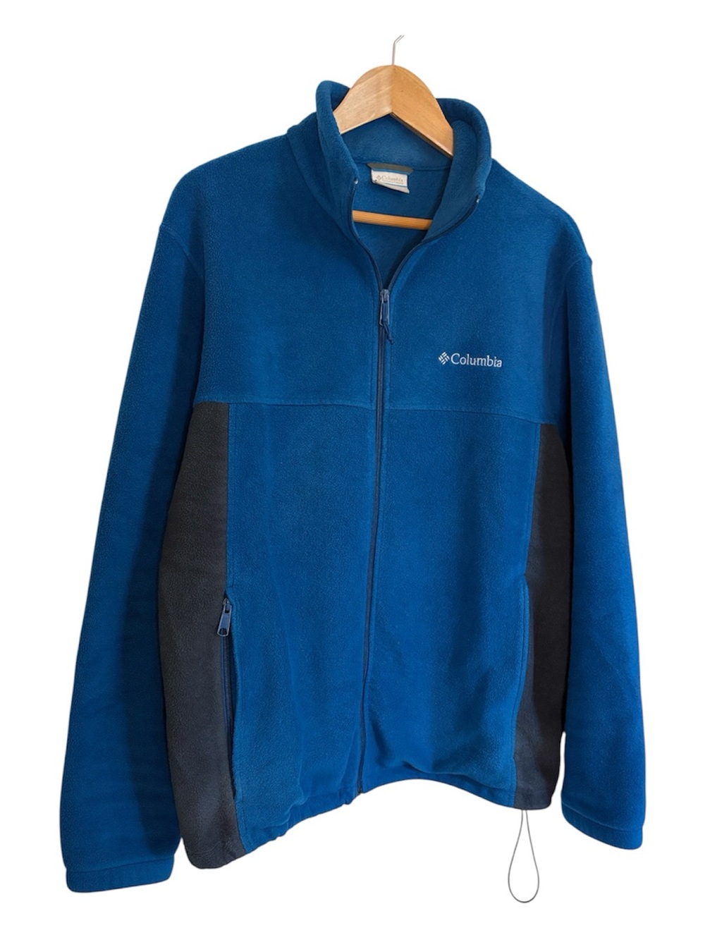 Columbia Sportswear Flattop Mountain Full Zip Fleece Jacket Blue Size Large - Picture 11 of 11